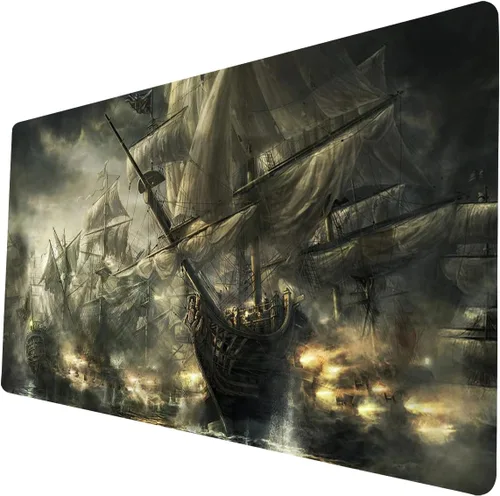 Miniatura 14 de MTG - Tapete de juego con bordes cosidos, alfombrillas MTG para MTG DTCG CCG RPG Trading Card de 24 x 14 pulgadas, alfombrillas de juego TCG