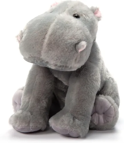 Juguete de peluche de hipopótamo The Petting Zoo, regalos para niños, animales salvajes del zoológico, juguete de peluche de hipopótamo 12 pulgadas