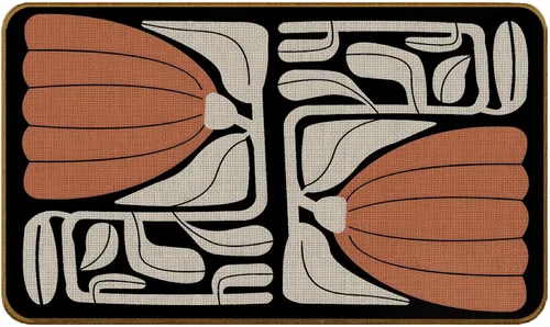 Miniatura 12 de Tapete abstracto bohemio negro y dorado, moderno, negro, blanco y dorado, antideslizante, para puerta delantera, porche, interior, exterior