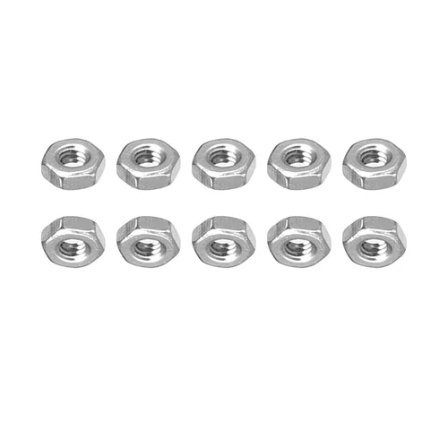 Miniatura 9 de DTGN Tuercas hexagonales M1.0.236x0.014 in (DxP), paquete de 25, buenas para reparación de garaje en casa, tuercas hexagonales de acero inoxidable
