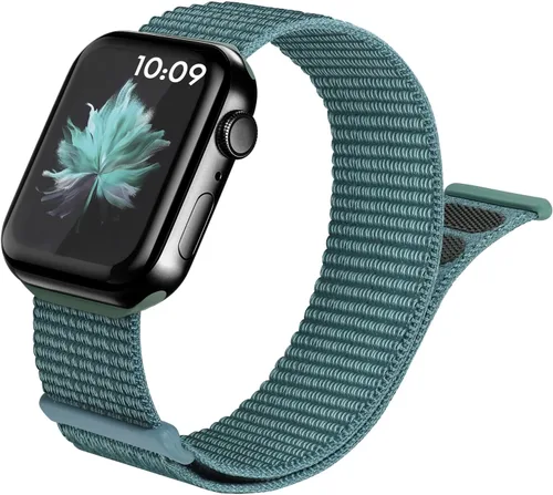 Miniatura 10 de Paquete de 15 correas deportivas de nailon compatibles con Apple Watch Band de 1.614 in 1.575 in 1.496 in 1.929 in 1.772 in 1.732 in 1.654 in