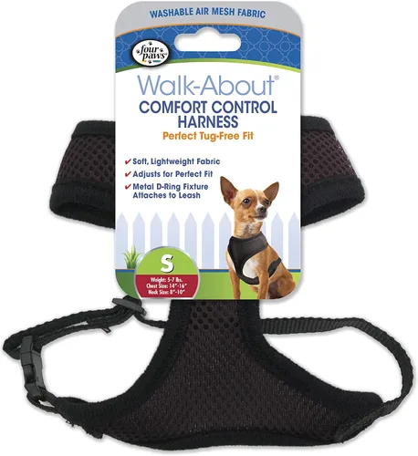 Miniatura 19 de Four Paws Comfort Control - Arnés para perro, color negro, extra pequeño