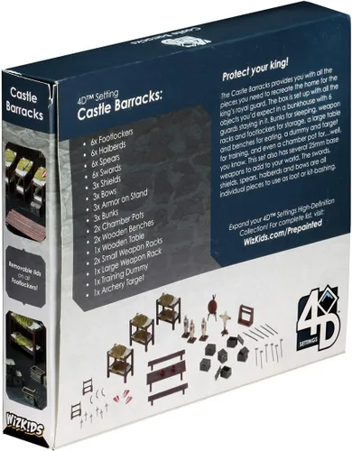 Miniatura 3 de WizKids Azulejos de brujo: accesorio - Configuración 4D Castle Barracks
