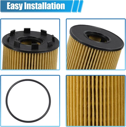Miniatura 4 de X AUTOHAUX Filtro de aceite de motor con sellos No.68102241AA/73500049/71765460/71773176/6001073250 para Dodge Dart 1.4L 2013-2016 para Fiat 500