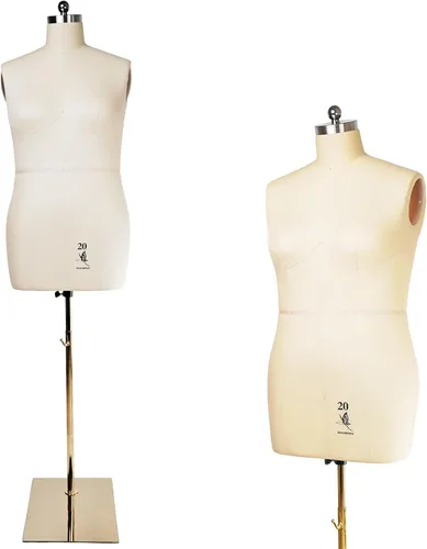 Miniatura 14 de Cuerpo de maniquí de espuma de alta densidad para mujer, talla 10, para coser y fijar (Beige, 10)