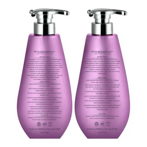 Miniatura 7 de Juego de champú y acondicionador de aceite de árbol de té, champú y acondicionador de aceite de romero para el crecimiento del cabello para mujeres