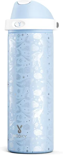 Miniatura 62 de Botella de agua aislada de 40 onzas con popote, botella de agua de metal de acero inoxidable con tapa 2 en 1, a prueba de fugas, fría durante 24