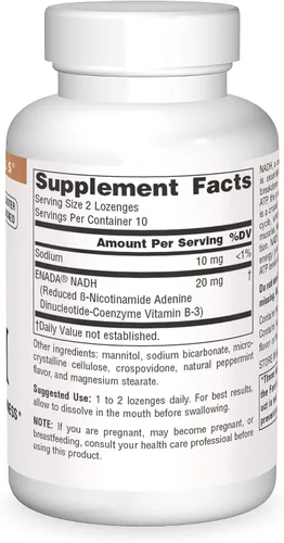 Miniatura 3 de Source Naturals NADH 10 mg, aumenta la energía y el estado de alerta mental - 20 pastillas