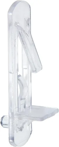 Miniatura 12 de 20 pasadores de plástico con bloqueo para estantes de 0.315 in, 3/4 pulgadas de plástico transparente para estante de bloqueo para orificio