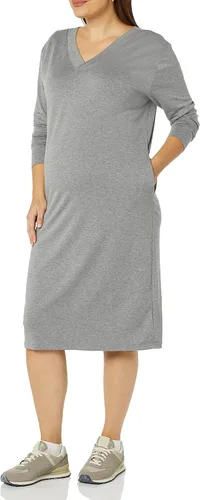 Miniatura 3 de Tienda Essentials Vestido de maternidad con cuello en V para mujer