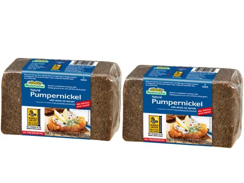 Miniatura 28 de Mestemacher Pan de centeno entero orgánico, 17.6 onzas, auténtico pan de centeno alemán de grano entero Pan europeo denso de alta fibra, orgánico