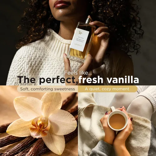 Miniatura 3 de Lavanila Perfume Puro de Vainilla para Mujeres, 1.7 oz / 50 ml - Fragancia Pura de Vainilla de Madagascar y Granos de Tonka Cremosos, Eau de Parfum