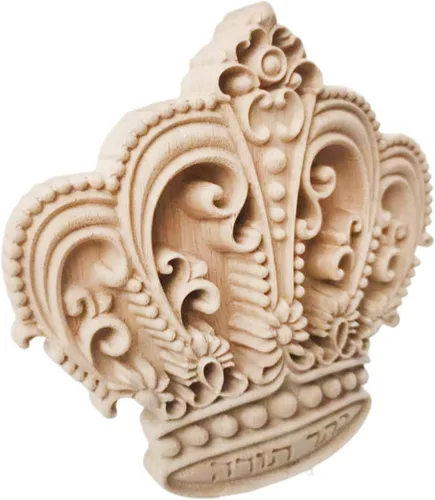 Miniatura 4 de Apliques de madera Onlays decorativos para muebles tallados para puerta de cama, armario, decoración larga sin pintar de madera tallada
