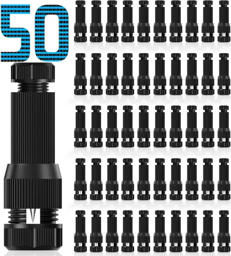 Miniatura 8 de 24 piezas de conectores de cable de luz de paisaje de bajo voltaje para exteriores, conectores de cable de calibre 14-20 para luces de camino