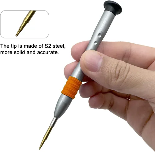 Miniatura 4 de Pentalobe - Destornillador P2 0.031 in TS1 PL1 para Apple iPhone Huawei P9 Mantenimiento, S2 cabeza de acero de alta aleación, punta magnética, tapa