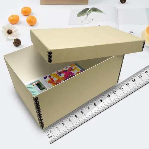Miniatura 3 de Lineco Caja de almacenamiento de fotos de archivo, con capacidad para hasta 1100 imágenes de 5 x 7, contenedor de fotografías de 4 x 6 con tapa