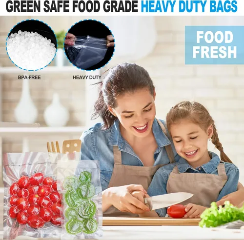 Miniatura 3 de CANLENPK - Bolsas selladoras al vacío de 8 x 12 pulgadas/7.9 x 11.8 in, almacenamiento de alimentos, mantiene la nutrición fresca, bolsas de Sous