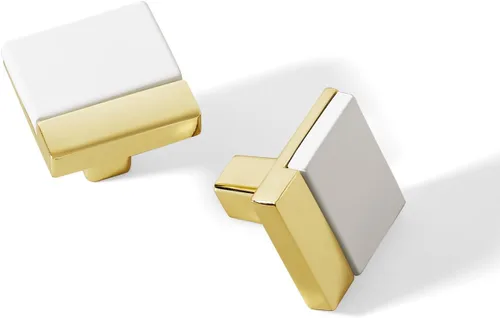 Miniatura 15 de 2 paquetes de tiradores de gabinete negros y dorados para cocina, manijas de gabinete de zinc, herrajes para cajones, tiradores para armario