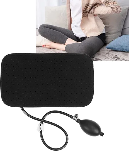Miniatura 2 de Ibluelover Almohada inflable de apoyo lumbar, cojín de espalda portátil con bomba de mano, bolsa de cintura lavable transpirable para la parte