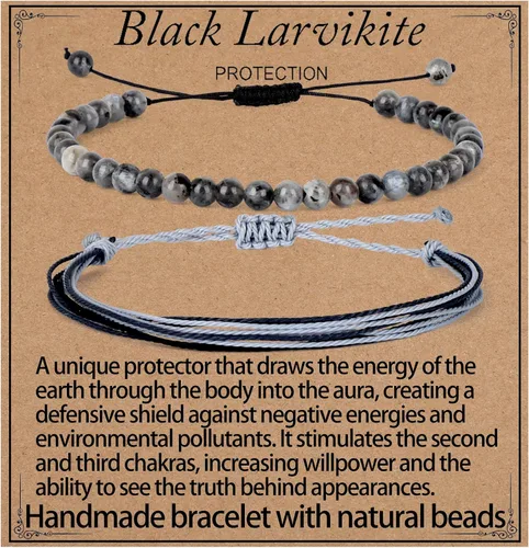 Miniatura 17 de LPBeads Pulsera de piedra natural hecha a mano de tamaño ajustable