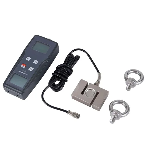 Miniatura 4 de FM-204-200K (1960N/200kgf/440Lbf) Medidor de Fuerza Digital de Empuje y Tracción con Sensor de Célula de Carga Externa, Modo Pico/Seguimiento