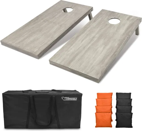 Miniatura 62 de GoSports Juego de tablas de cornhole de madera de tamaño reglamentario de 4 x 2 pies, incluye funda de transporte y bolsas de frijoles