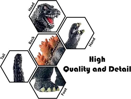 Miniatura 3 de TwCare Godzilla en llamas 1995, figuras de acción con articulaciones móviles de la serie de películas Rey de los Monstruos, regalo de cumpleaños