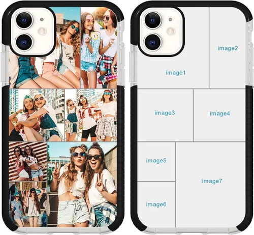 Miniatura 10 de Funda de teléfono personalizada para iPhone 11, diseño personalizado de fotos de collage de múltiples imágenes, resistente a los golpes, resistente