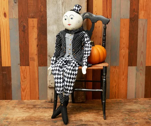 Miniatura 3 de GALLERIE II Aruna Moon in Suit & Top Hat Joe Spencer Gathered Traditions - Muñeca de arte suave, otoño, cosecha, Halloween, espeluznante, figura