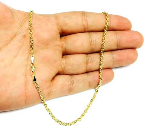 Miniatura 6 de Jewelry Affairs 14k Yellow Gold Forsantina Chain Necklace, 3.1mm