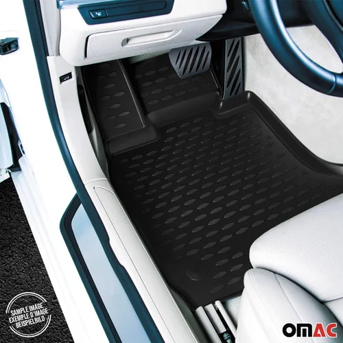 Miniatura 9 de OMAC Alfombrillas de piso para Kia Soul EV 2015-2019, alfombrillas para automóvil para todo clima, 3D, ajuste personalizado, alfombrilla de goma