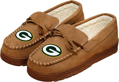 Miniatura 60 de FOCO Mens NFL Team Logo Moccasin Slippers Beige