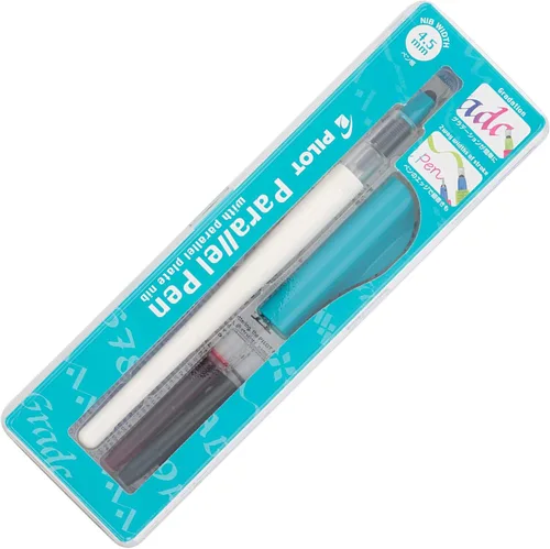 Miniatura 2 de Pilot Parallel 4 Nib - Juego de plumas de caligrafía, puntas de 1.5 mm, 2.4 mm, 3.8 mm y 6.0 mm, incluye 4 cartuchos de tinta negra y 4 cartuchos