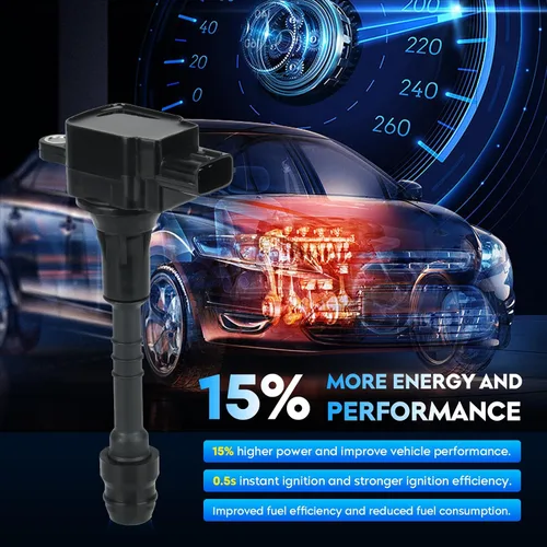Miniatura 5 de Paquete de bobinas de encendido + bujías de iridio para Nissan Sentra 2002 2003 2004 2005 2006 1.8L, reemplaza UF351 UF-548 5C1394 50078 C1397 E1048