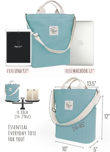 Miniatura 3 de Bolso de mano Lily Queen para mujer, de lona, bolso cruzado de trabajo o para colgar del hombro