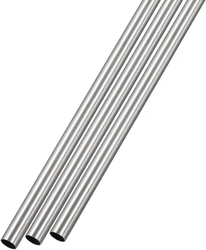 Miniatura 40 de METALLIXITY Tubo de acero inoxidable 304 (0.276 in de diámetro exterior x 0.031 in de alto x 11.811 in de largo) 3 piezas, tubo recto, para muebles