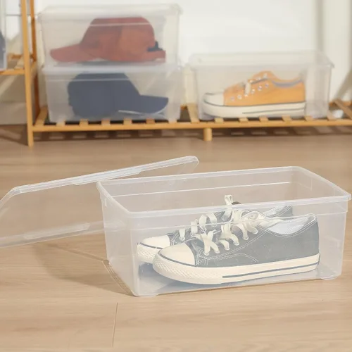 Miniatura 7 de novelinks Contenedores de almacenamiento de plástico transparente de 6 cuartos de galón con tapas transparentes, caja apilable, contenedor