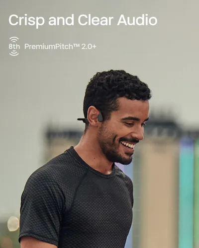 Miniatura 6 de SHOKZ OpenRun Mini - Auriculares de conducción ósea de oído abierto, auriculares deportivos inalámbricos con Bluetooth para correr y entrenar, Negro
