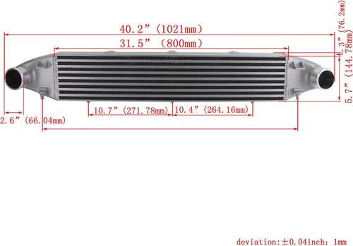 Miniatura 7 de para Ford Fiesta St 2014-2017 Tuning Intercooler de montaje frontal de alto rendimiento