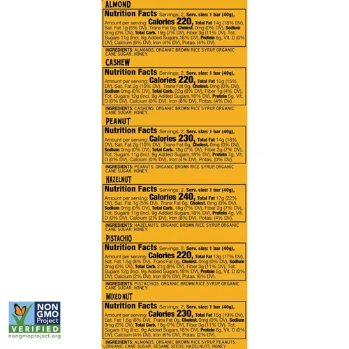 Miniatura 2 de South 40 Snacks - Barras de nueces crujientes, mezcla de 6 paquetes variados, toque de miel, proteína natural (barra de 1.41 onzas, paquete de 12)