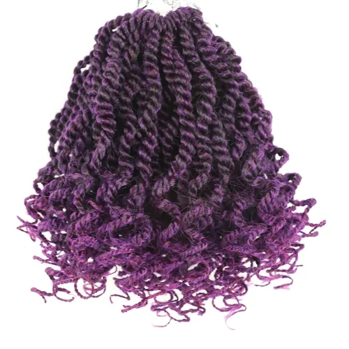 Miniatura 22 de Cabello rubio de ganchillo para mujeres negras, trenzas senegalesas onduladas de ganchillo de 12 pulgadas, trenzas kinky de ganchillo cortas 27613