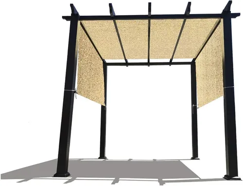 Miniatura 14 de Alion Home Toldo de repuesto personalizable de polietileno de alta densidad permeable con bolsillos para barra para pérgola