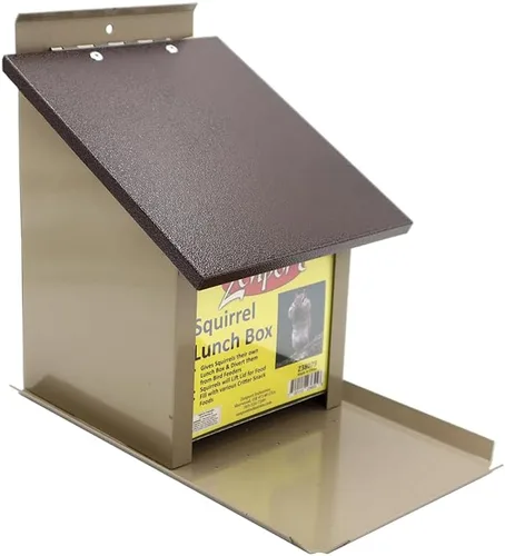 Zenport Z38079 - Fiambrera de ardilla con tolva y comedero para ardillas, ayuda a desviar a las ardillas de los comederos dedicados para pájaros