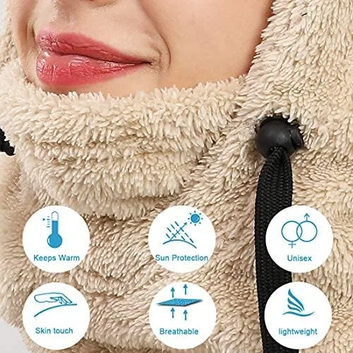 Miniatura 6 de Shy - Gorro de invierno resistente al viento, pasamontañas de terciopelo, máscara de esquí para hombres y mujeres