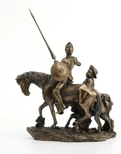 Miniatura 5 de Estatua de Don Quijote y Sancho Panza