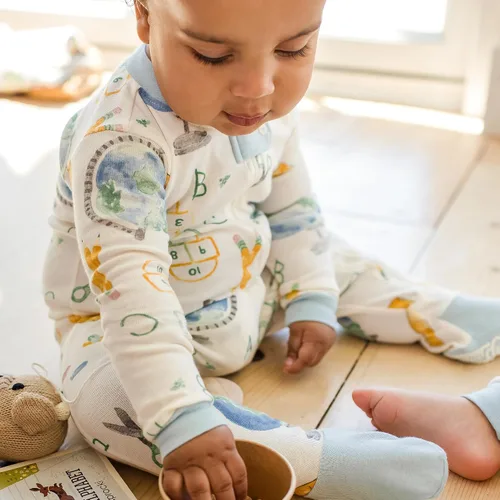 Miniatura 268 de Burt's Bees Baby - Pijama de una pieza para bebé, mameluco para dormir y jugar, algodón 100% orgánico, cremallera frontal