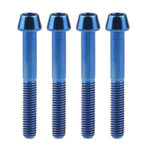 Miniatura 106 de Titanio Ti M6 x 10 16 18 20 25 30 35 40 45 50 55 60 2.559 in Allen - Tornillos hexagonales de 2.559 in, tornillos cónicos, paquete de 4