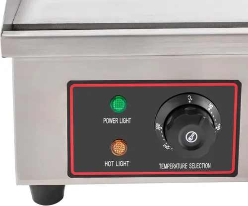 Miniatura 7 de Plancha eléctrica plana superior, 3000 W, 30 pulgadas, plancha eléctrica de acero inoxidable para encimera con tanque de recolección de aceite