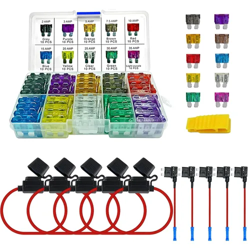 Miniatura 10 de MuHize Micro2 - Kit de grifos de fusibles – Paquete de 35 con fusibles de hoja de 5A a 30 A para automóvil, camión, SUV, RV 2 grifos Add-A-Circuit