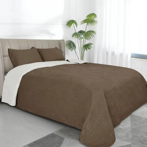 Miniatura 22 de Easy-Going - Juego de colcha reversible tamaño king con 1 colcha y 2 fundas de almohada, colcha de cama suave, edredón de microfibra liviano Gris